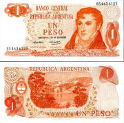 *1 Peso Argentína 1974, P293 AU/UNC - Kliknutím na obrázok zatvorte -